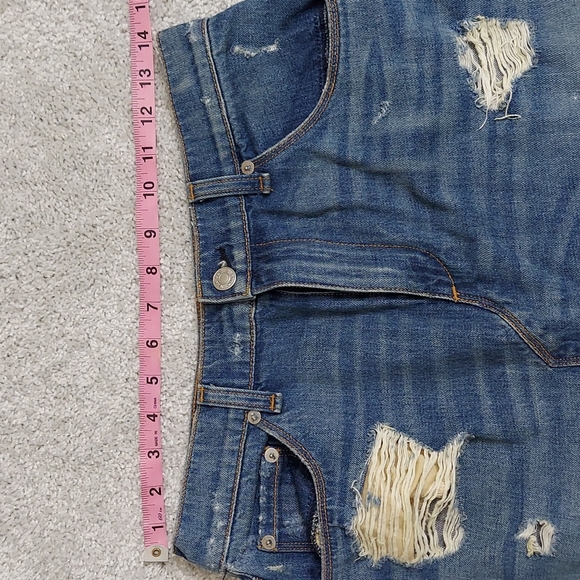 Rag & Bone | Denim Distressed Jean Skirt | size 28 - Picture 8 of 10